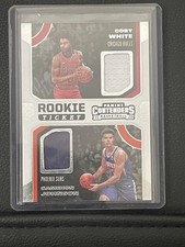 2019 Contenders #RDW-CW Cameron Johnson / Coby White Rookie Ticket Dual Swatches