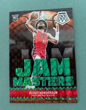 2023-24 Panini Mosaic Scoot Henderson Jam Masters Green Mosaic Prizm #13 Rookie 