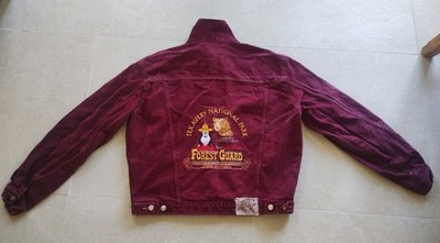 Seltene Jeansjacke Jacket STUDIO AVENTURES 1992 TEX AVERY DROOPY NATIONAL PARK XL 