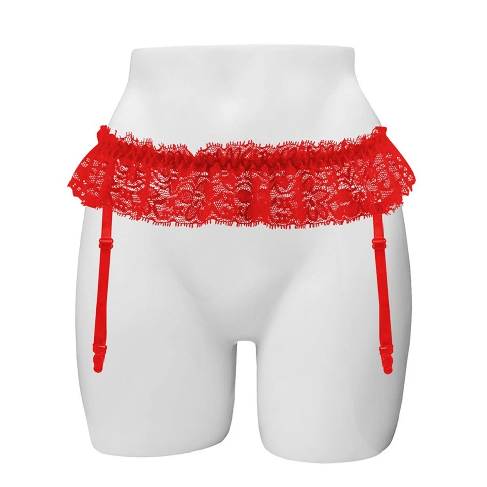 Porte-jarretelles sexy en dentelle pour homme avec bas parfait pour toute occasi - Photo 4/4