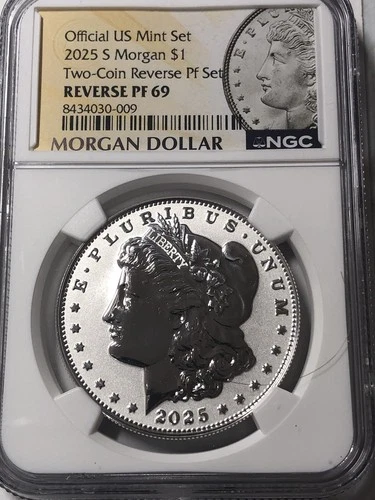 2025 Reverse Proof Morgan Silver Dollar NGCPF69UC. Free Shipping