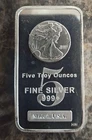 5 oz Silver Bar .999 Fine - Walking Liberty