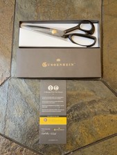 Guggenhein IX Professional Tailor Shears 9" Black Sewing Scissors Boxed