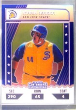 2021 Panini Elite Extra Edition Ruben Ibarra #CTO-RI Spartans College Tickets Op