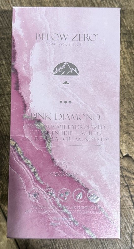 Below Zero Pink Diamond Hydrolyzed Collagen Triple Act Cell-Renewal Cream Serum