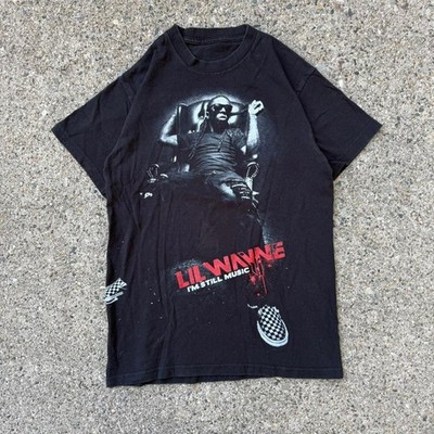 Vintage Y2K Lil Wayne I m Still Music 2011 Tour Black Graphic T Shirt 