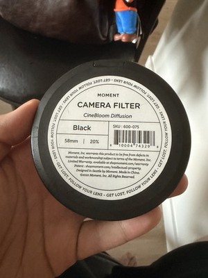 Moment 58mm CineBloom Diffusion Filter 20% Photography Accessory #600-075
