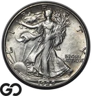 1929-D Walking Liberty Half Dollar, Tough This Nice, BU++ Better Date Daenver!