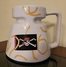 Galaway Jolly Roger No Spill Mug With With Pirate Flag & Rope