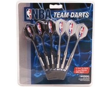 Set of 6 NBA Golden State Warriors Steel Tip Darts  Flights with NBA Logo