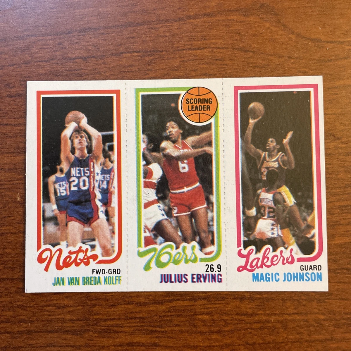 Topps Julius Erving Philadelphia 76ers Basketball Sports Trading