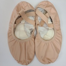 Dance Ballet Shoes So Danca Adult Size 8.5 Pink Split Sole Leather Slipper 8 1/2