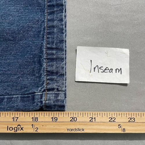 Denim Blue Jean Capris Size 12 Cropped Pants Culottes Modest Y2K Bermuda Jorts - Picture 9 of 10