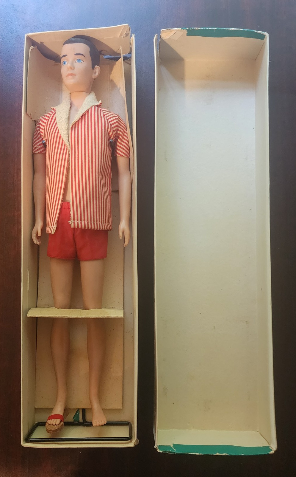 KEN DOLL Mattel Vintage #750 Brunette Hair in Original 1961 