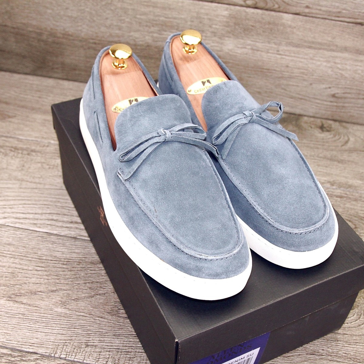 NEW* $325 Allen Edmonds SANTA ROSA Loafer 9 D Denim Suede  display picture 2