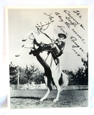 1958 - The Lone Ranger Actor Clayton Moore - Autographed 8 x 10 Bl/Wh Photo