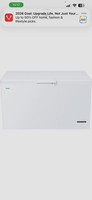 Haier Chest Freezer White Single Door 10.1-15 ft³ Manual Defrost Freestanding