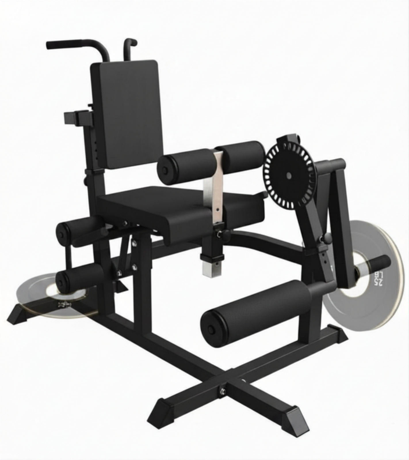 LEG CURL & EXTENSION MACHINE QUAD HAMSTRING SEATED PRESS STANDARD 2 ...
