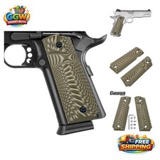Secure Grip G10 1911 Full Size Grips With Free Screw Set - Ambidextrous Design