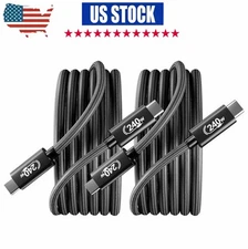 USB C Cable PD 240W Type-C Charger Cord (6.6FT/2 Pack), C to C Fast Charging USK