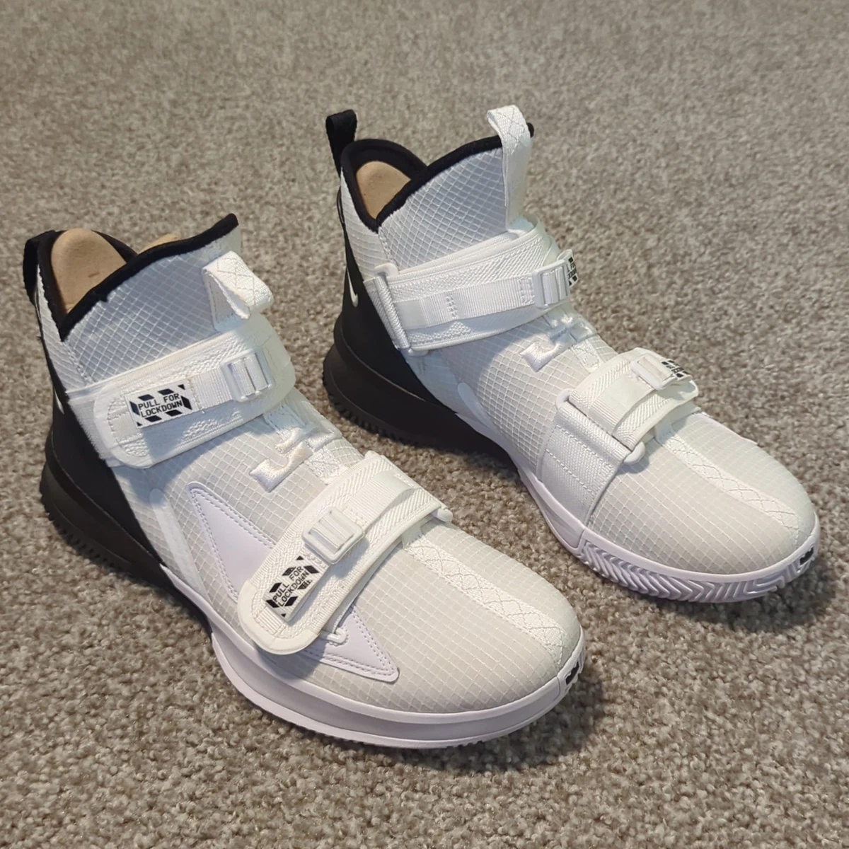 Nike LeBron Soldier 13 SFG White Black for Sale | Authenticity