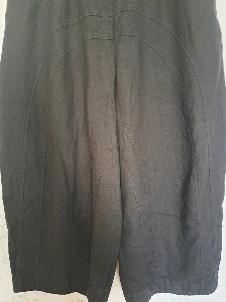 weite Wohlfühlhose Schlupfhose GRIZAS Gr. XL 100% Leinen - Bild 3 von 4