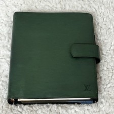 Louis Vuitton green Epi GM Agenda Planner Authentic