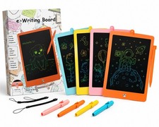 4 Pack LCD Writing Tablet for Kids Colorful e-Writer Drawing Boards w/ Stylus...