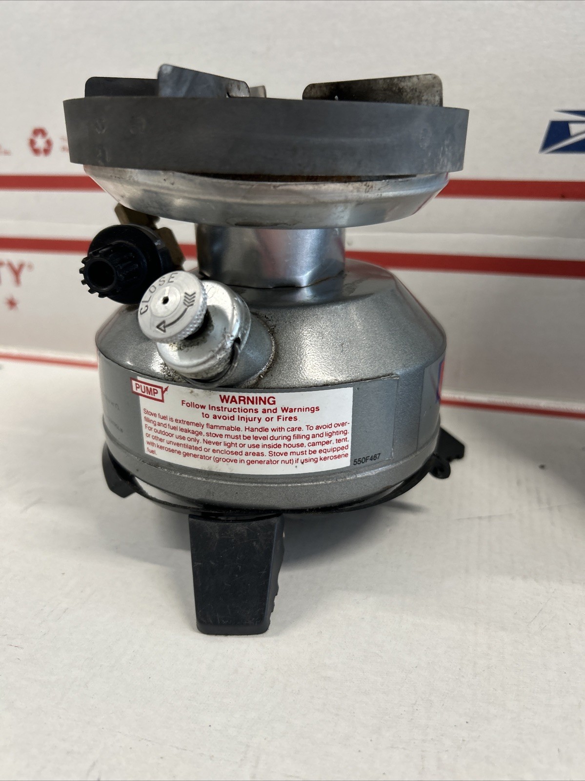 Coleman USMC Peak 1 550B Multi Fuel Stove w/Case —READ—