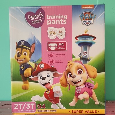 Parent's Choice PAW Patrol Training Pants 2T/3T 94 Disposable Pants