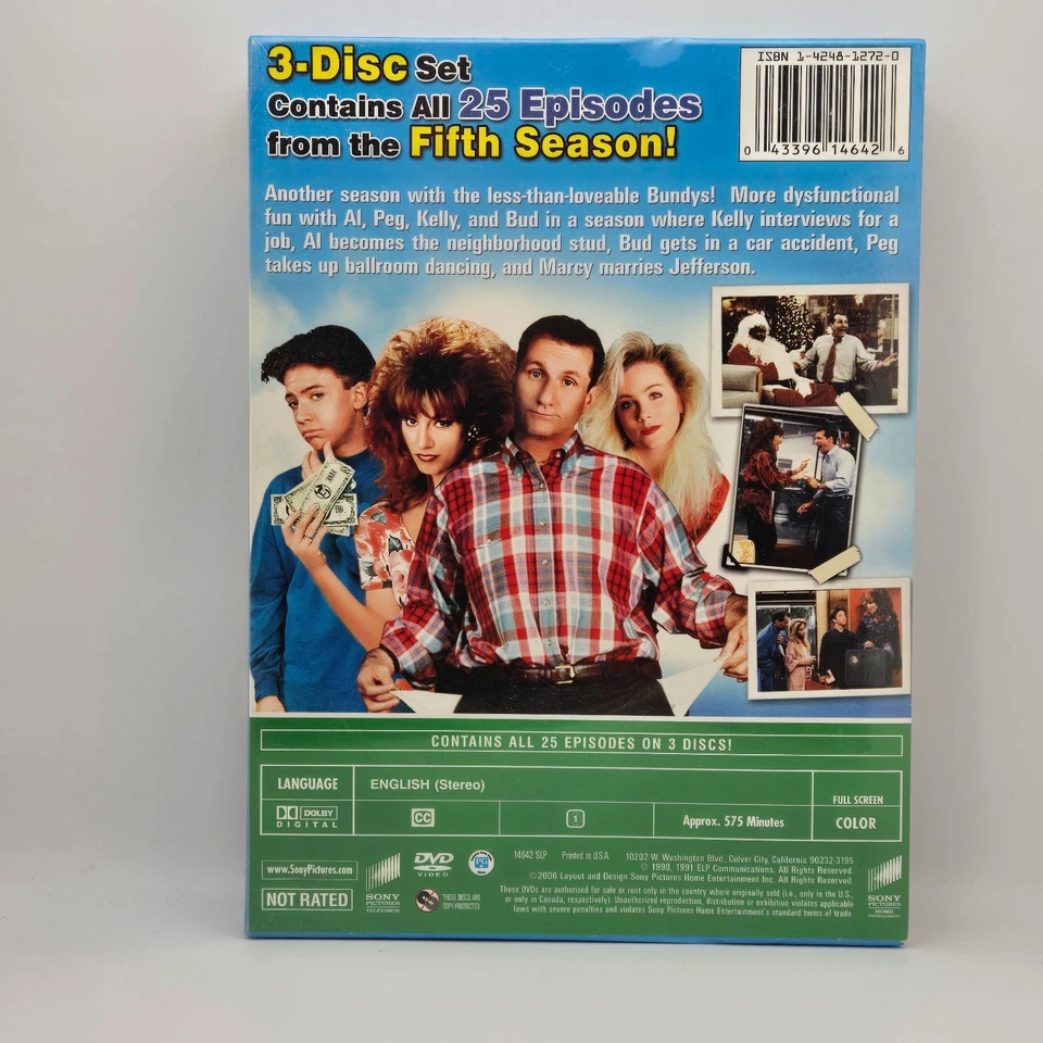 Married With Children Fifth Season 5 DVD Set Complete New Sealed [25 Episodes] - Image 2 of 4