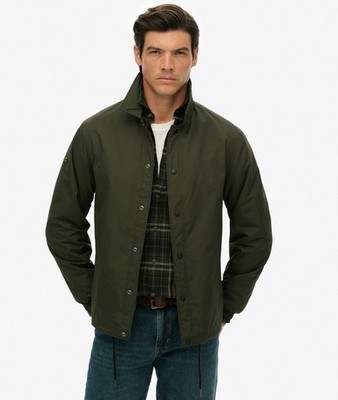Superdry Men s Nylon Coach Jacket Olive Green Large L NWT