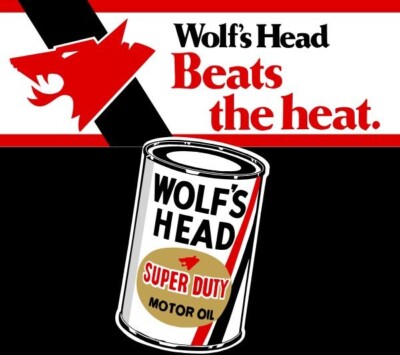 Wolf's Head Super Duty Motor Oil NEW Sign 40'' Wide Diecut USA STEEL XXL