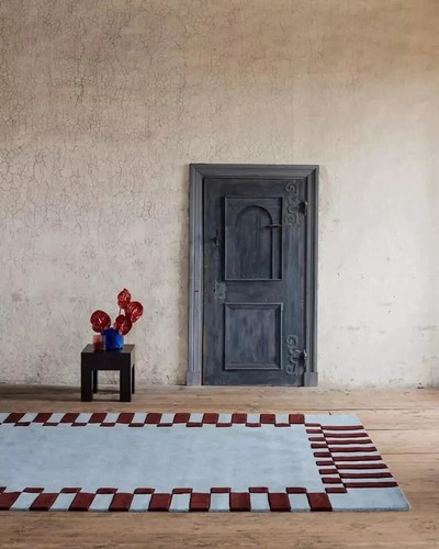 Hand Tufted Mulberry Sky Wool Rug Wool Rug 5x8 6x9 7x10 8x10 9x12 Hand Tuft Rug
