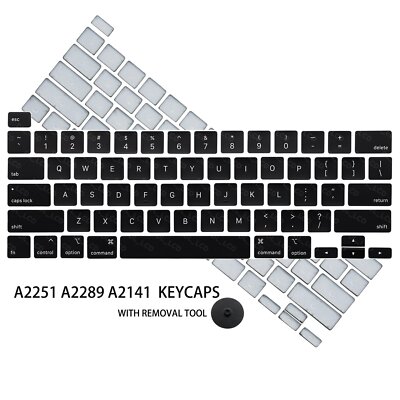 Keycaps Keys Cap US Set Replacement for MacBook Pro A2251 A2289 A2141 2019 2020