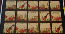 Elizabeth Studio - Musical Christmas With Instruments🎷 🎻Quilting Fabric Panel 
