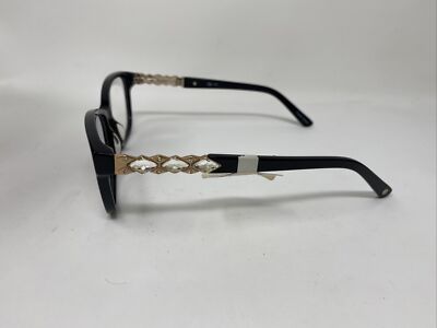SKYE EYEWEAR S15612 C1 BLACK GOLD 55/15/138 FLEX HINGE EYEGLASSES
