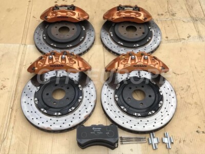Front & Rear Brembo Calipers Discs For: Nissan Skyline R35 GTR Jdm