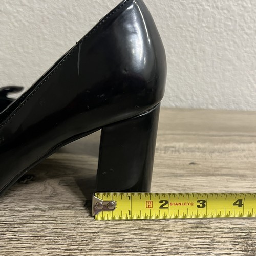 Athena Alexander Women's Olivia Penny Loafer Pumps Black Size 7 Fringe Buckle - Picture 12 of 12