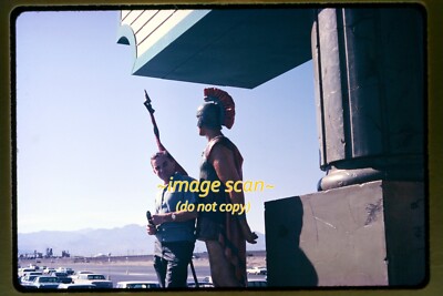 Man in Las Vegas Nevada at Casino in 1967, Film Slide aa 29-10b
