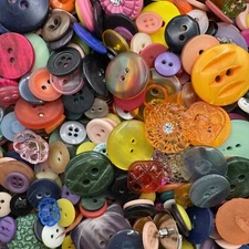 Sweet! Mixed Lot Of All Types & Sizes Of Fun Colorful Buttons 50, 100, 250 pcs
