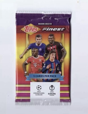 Topps Finest Flashbacks UEFA Champions Leage 2022/2023 Sealed Pack