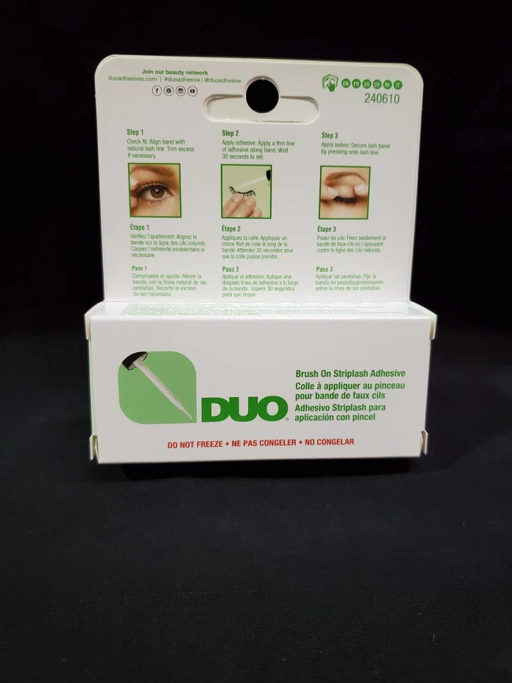 DUO Brush On Striplash Adhesive Eyelash Glue "DUO56812" - White/Clear (2 Pack) - Image 2 of 3