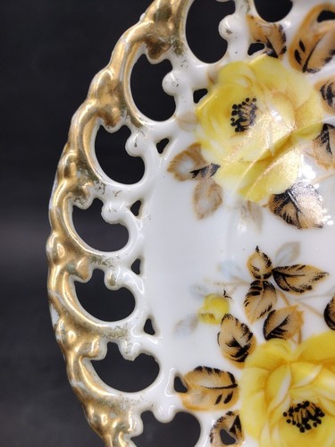 Yellow Roses China Display Saucer - Picture 8 of 11