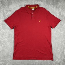 VTG Nike Mesh Polo Shirt Men's XXL Fits XL Embroidered Logo Cotton 249274-648