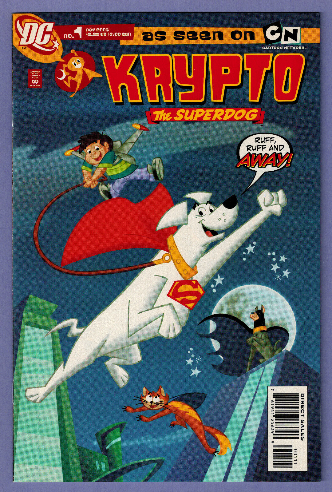 KRYPTO THE SUPERDOG 1 2006 CARTOON NETWORK SUPER-PETS ACE NM SHARP GLOSSY 1OWNER