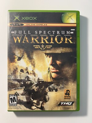 Full Spectrum Warrior Xbox 2004 Complete Edition - Good Condition, Fast Ship