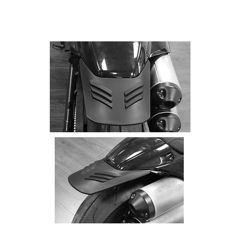 Black Stretched Rear Fender Extension Guard For Harley Sportster S 2021-2022 - Image 3 of 4
