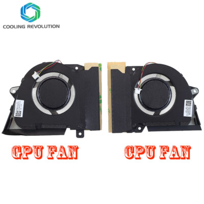 Laptop CPU GPU Cooling Fan For Asus Zephyrus G14 GA401QM R9 5900HS RTX 3060