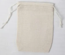 Mini Muslin Double Drawstring Bags Made in the USA